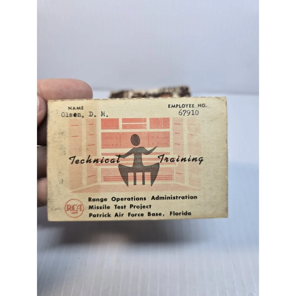 1965 TRW Space‎ Data Pocket Handbook W/ Range Operations Tech Training Card